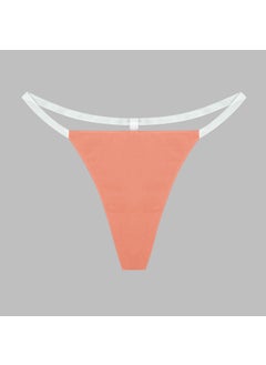 Yohannes Club Women, 3-Piece String Set, (Brazilian, T-Thong and Thong String Set), Red, Salmon, Black  - Image 2