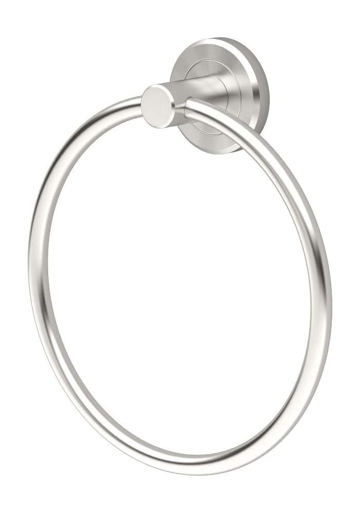 Gatco Latitude II Towel Ring in Satin Nickel - Modern Bathroom Accessory - Image 1