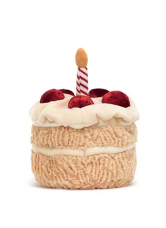 Jellycat 12-inch Weighted Plush Cake Pillow - Soft Smiling Birthday Cake Stuffed Animal Toy, Cute Food Plushie Gift for Kids, Girls & Boys (12 Inches)  - Image 3