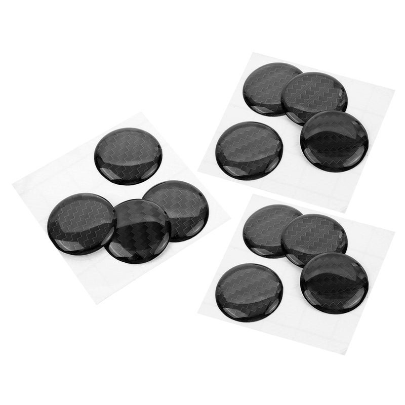 12pcs Car Door Lock Keyhole Cover Protectors Keyhole Decoration Decals Replacement Vehicle Keyhole Stickers Car Door Lock Decorative Covers - Image 1