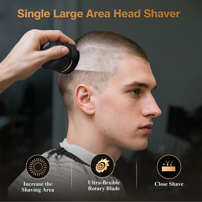 IWEEL Head Shavers for Bald Men Magnetic Electric Razor Rechargeable Head and Face Shaver for Men Beard Trimmer IPX7 Waterproof Wet/Dry Bald and Skull Shavers Cordless Grooming Kit for Travel Home - Image 3