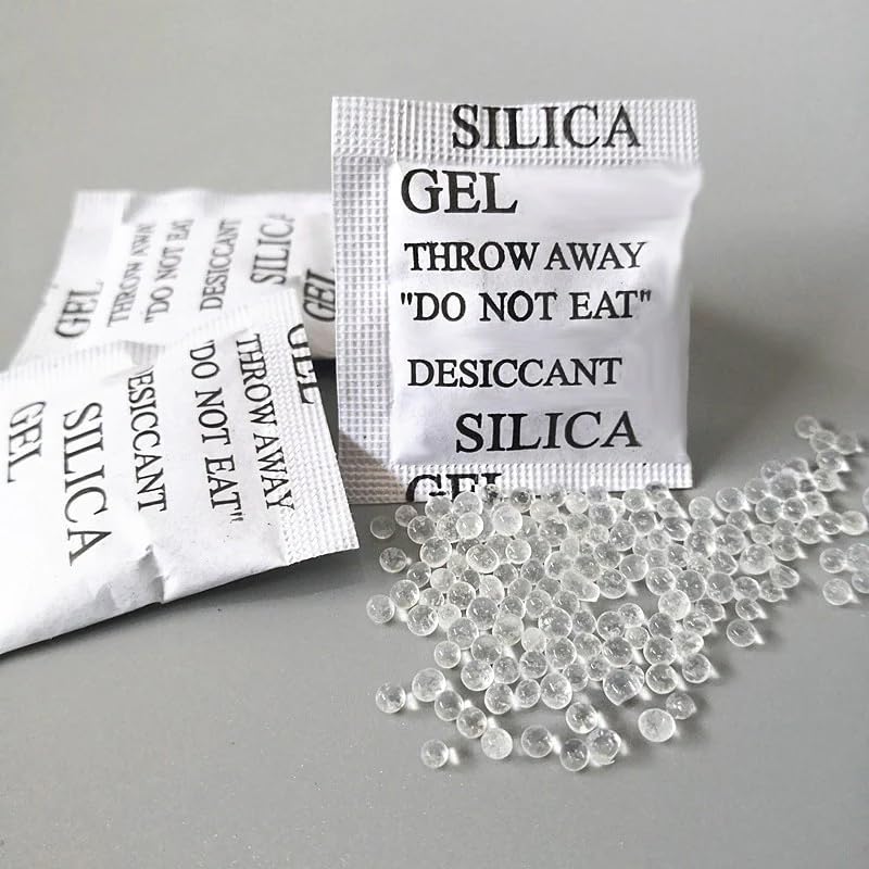 D-Fix Dfix Silica Gel 10 Gram Pouch Pack of50 Packets Silica Gel Pouches for Room Kitchen Wardrobe Cupboard Car Bedroom Camera Lenses Shoes  - Image 5