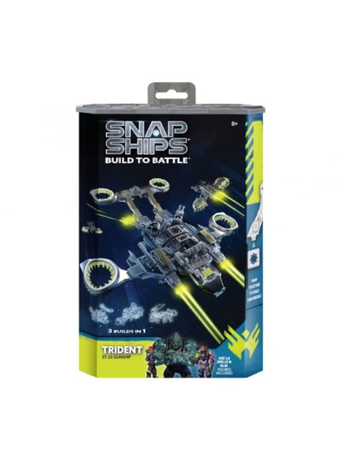 SNAP SHIPS â€” Trident ST-33 Gunship â€” Building Construction Toy for Custom Building and Battle Play â€” for Ages 8+  - Image 3