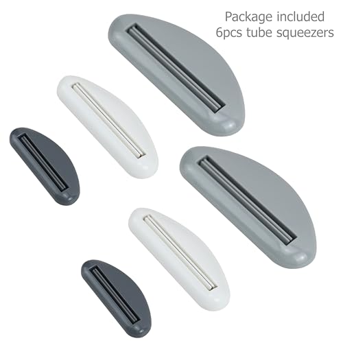 EIKS 6 Sets Tube Squeezer Clip for Toothpaste, Hand Cream, Paint Tube, Cosmetics, Easy Press & Reduces Waste - Image 2