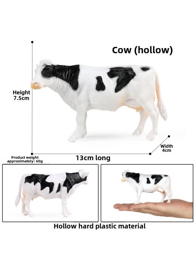 Simulation Wild Animal Elephant Lion Tiger Cow Goat Rhino Horse Cheetah Children's Plastic Model Toy