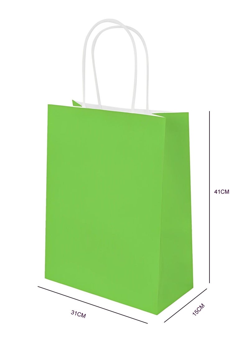 PARTY FUN Twisted Handle Paper Party Bags | 10 Pieces Perfect for Weddings, Birthdays, and Celebrations | Favour Gift Bags - Image 2