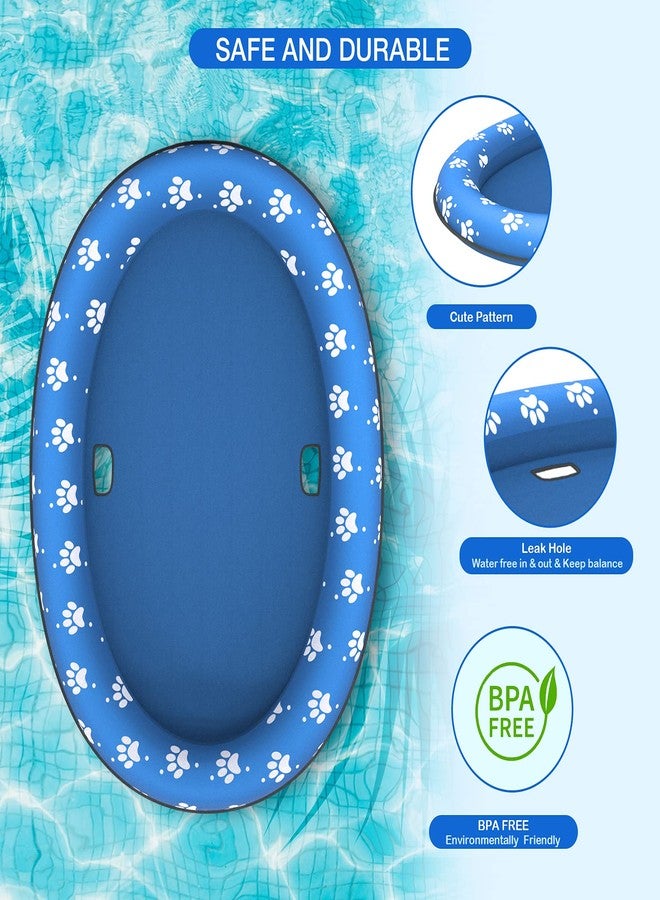 Pet Soft Dog Float Raft - Inflatable Dog Swimming Float for Summer (Paws) - Image 2
