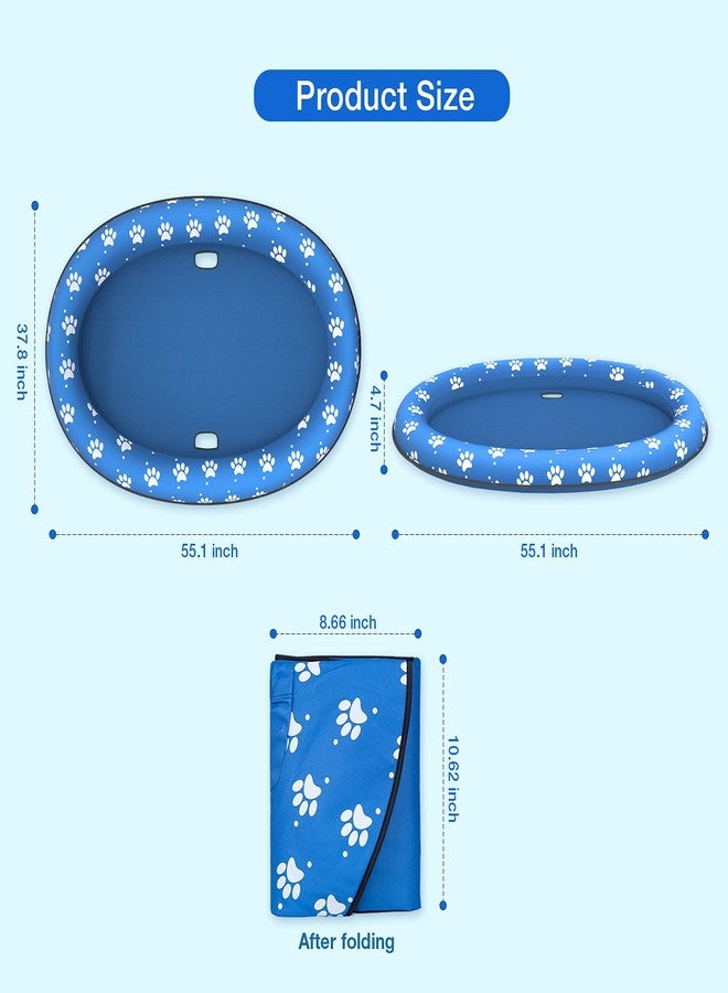 Pet Soft Dog Float Raft - Inflatable Dog Swimming Float for Summer (Paws) - Image 5