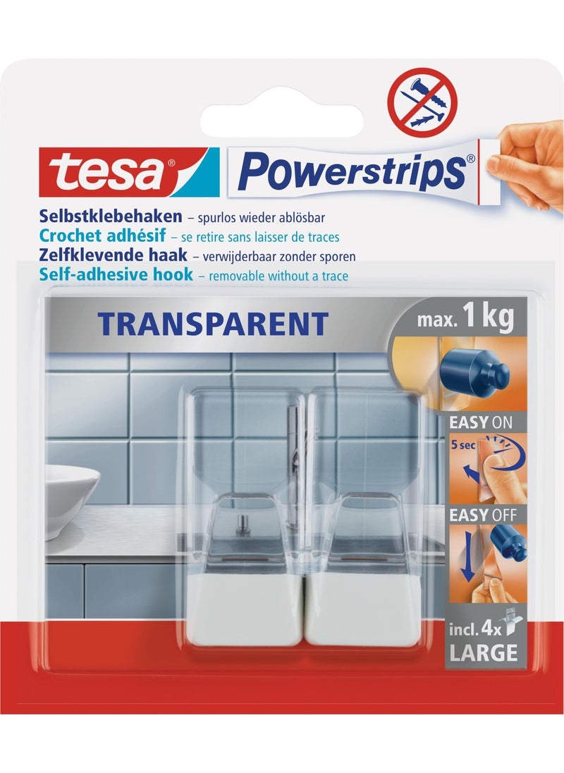 Tesa - Powerstrips Transparent Strap, White - Image 1