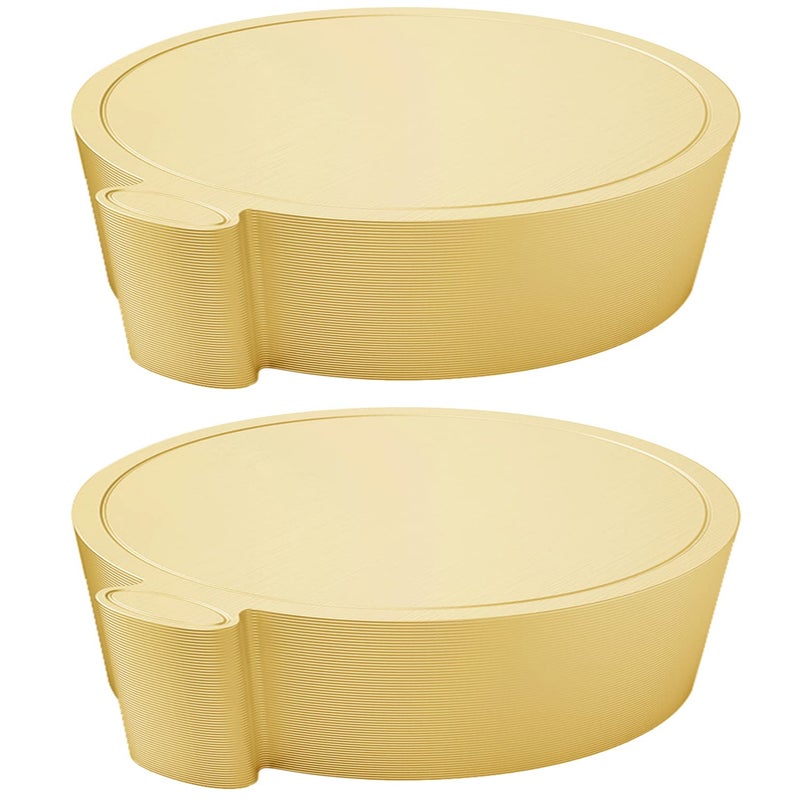 Hulless 100 Pcs Gold Cake Boards  Mini Round Cake Cardboard 35 Inch for Mousse Cupcake Dessert Decorating 8cm 