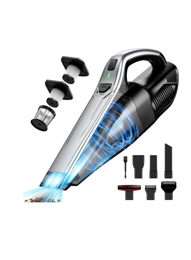 SAKOLD Car Vacuum, Pet Hair Eraser, Cordless Handheld Vacuum with Powerful Suction, Type-C Charge, 2 Suction Modes, 6-in-1 Portable Mini Vacuum for Home, Car, Office Desk, Keyboards - Image 1