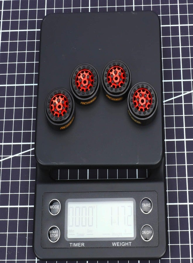 RCAWD Brass Weighted Wheels for Trx4m and Axial Scx24 Deadbolt Chevrolet Wrangler Gladiator Bronco Crawlers Upgrade Parts - Image 4