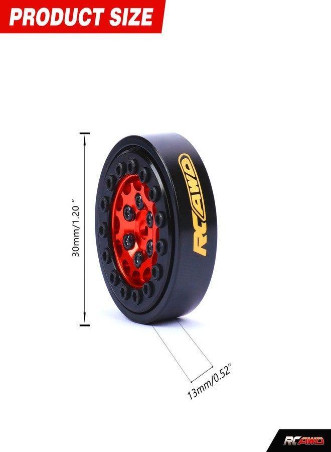 RCAWD Brass Weighted Wheels for Trx4m and Axial Scx24 Deadbolt Chevrolet Wrangler Gladiator Bronco Crawlers Upgrade Parts - Image 2
