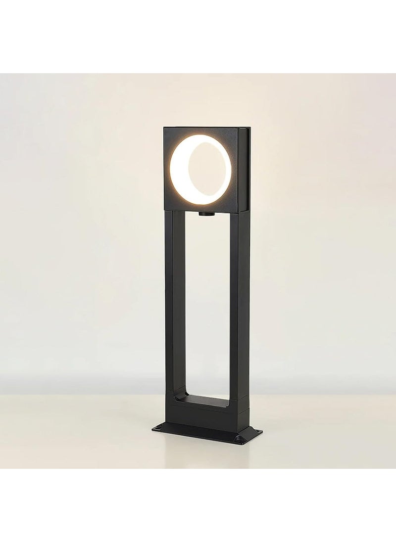 Harold Electricals Harold Electricals Modern Luminara Guard Bollard Garden Light Black Square Led Outdoor Post Light Ip65 Household Waterproof Pole Lantern Lamp Pillar Lights Rectangular  - Image 5