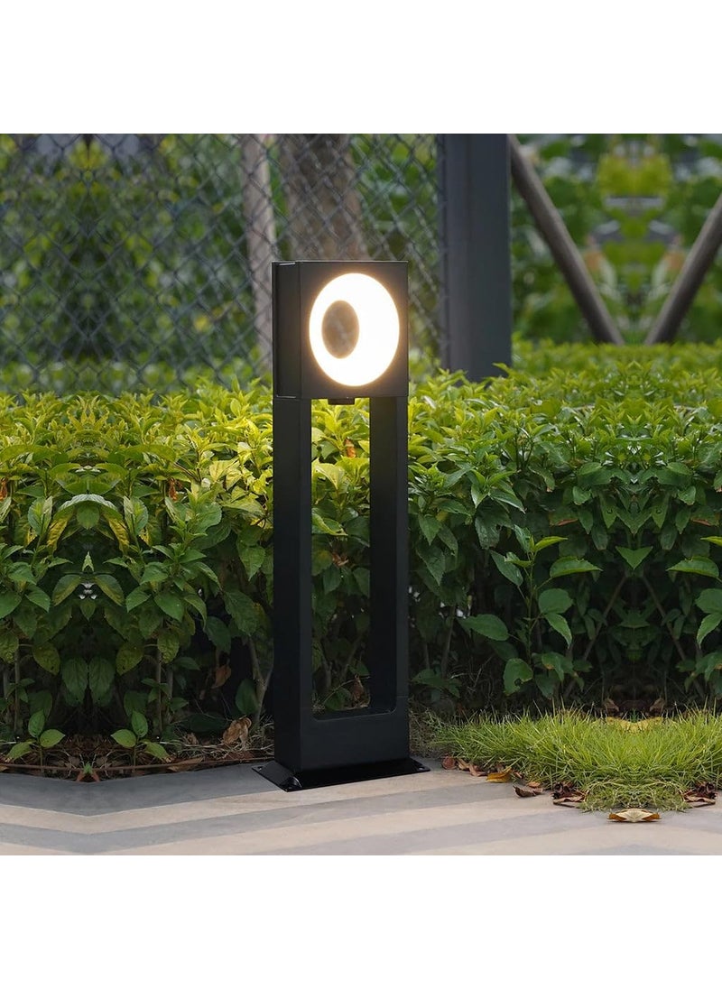 Harold Electricals Harold Electricals Modern Luminara Guard Bollard Garden Light Black Square Led Outdoor Post Light Ip65 Household Waterproof Pole Lantern Lamp Pillar Lights Rectangular  - Image 4