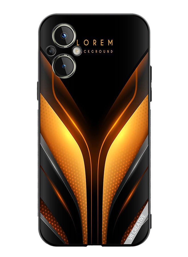 VR CREATIVE Protective Case Cover For OnePlus Nord N20 5G Lorem Background Design Multicolour - Image 1