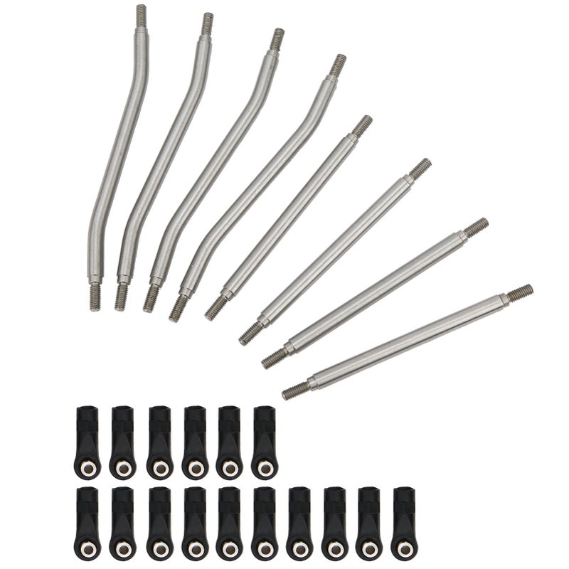 8Pcs/Set RC Steering Link Rod End Stainless Steel Fit for Axial Capra AXI03004 Remote Control Car - Image 3
