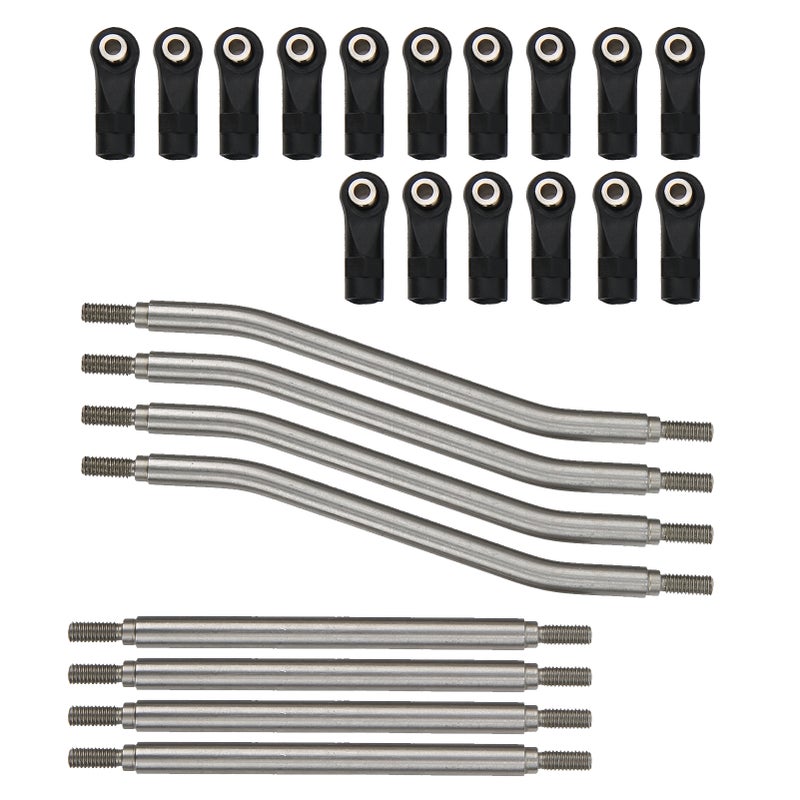 8Pcs/Set RC Steering Link Rod End Stainless Steel Fit for Axial Capra AXI03004 Remote Control Car - Image 1