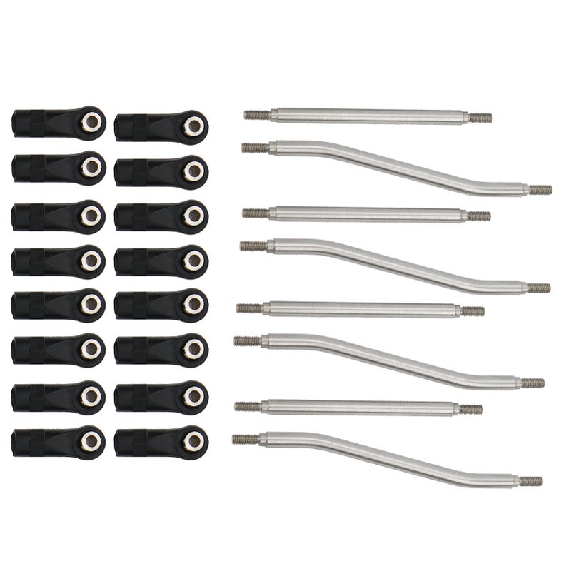 8Pcs/Set RC Steering Link Rod End Stainless Steel Fit for Axial Capra AXI03004 Remote Control Car - Image 2