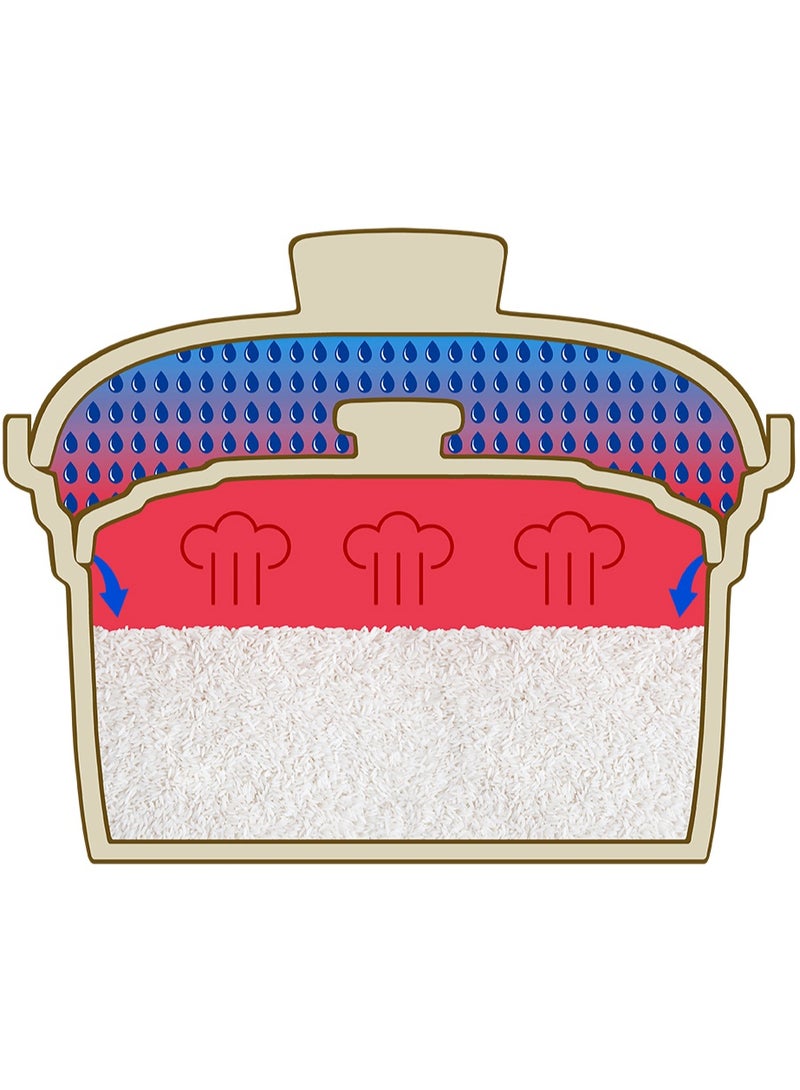 كاتلر Catler Ceramic Rice Cooker  CR 600 , 2.5L – Donabe-Style Inner Ceramic Bowl, 6 Automatic Programs, Digital Touch Display, 24-Hour Preset, Keep Warm Function - Image 5