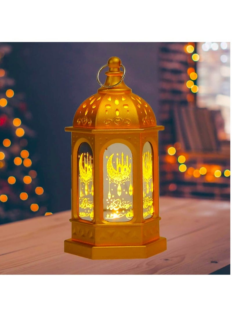 Toy Box Decorative LED Light Ramadan Lanterns Gold Colour Light - Image 3