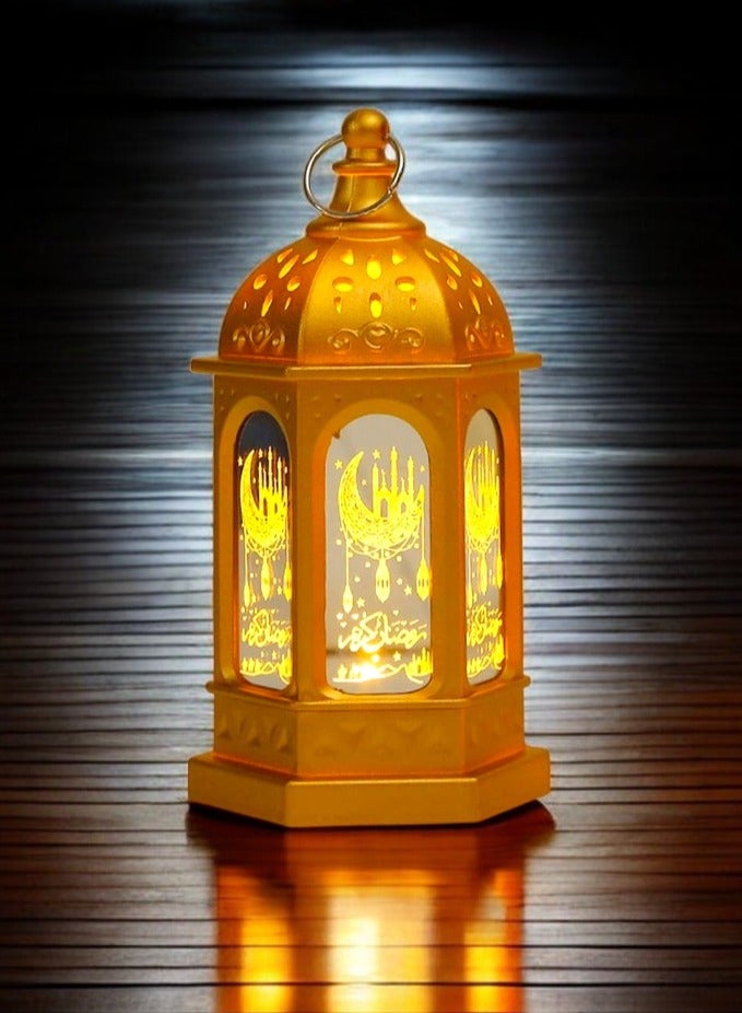 Toy Box Decorative LED Light Ramadan Lanterns Gold Colour Light - Image 2