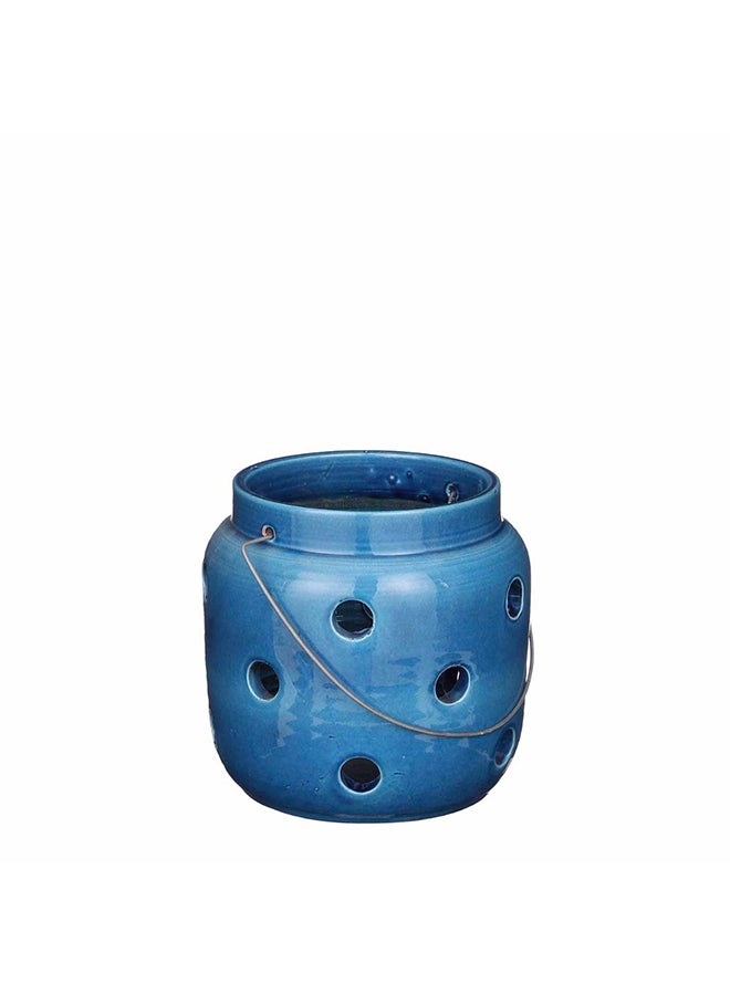 Suncoast Arena Ceramic Lantern (S)-Blue 