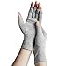 ANSMIO Rayon Derived from Bamboo Compression Gloves Fingerless Arthritis Carpal Tunnel Support Lightweight MoistureWicking Gentle Relief for Men Women Size M - Image 1