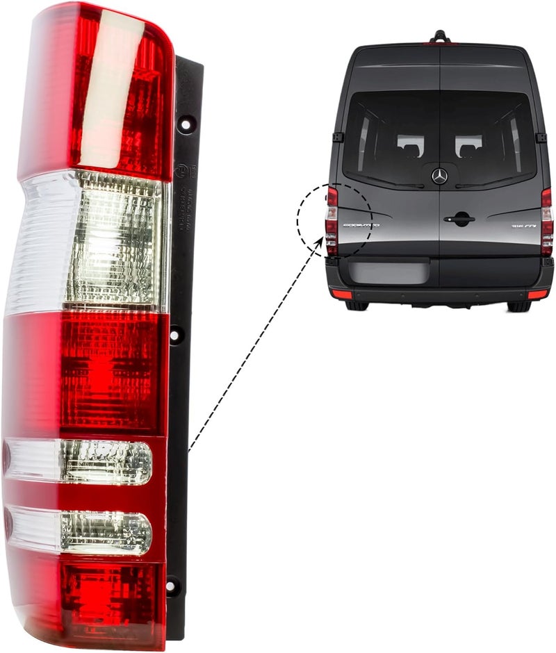 LONGLING Passenger Right Side Tail Light Rear Lamp for Dodge Freightliner Mercedes Sprinter 2007-2014 - Image 4