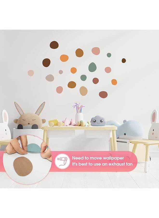 erorex Irregular Polka Dots Wall Stickers Playroom Wall Decals Kids Wall Decal Nursery Wall Decals Wall Deco Dot  - Image 4