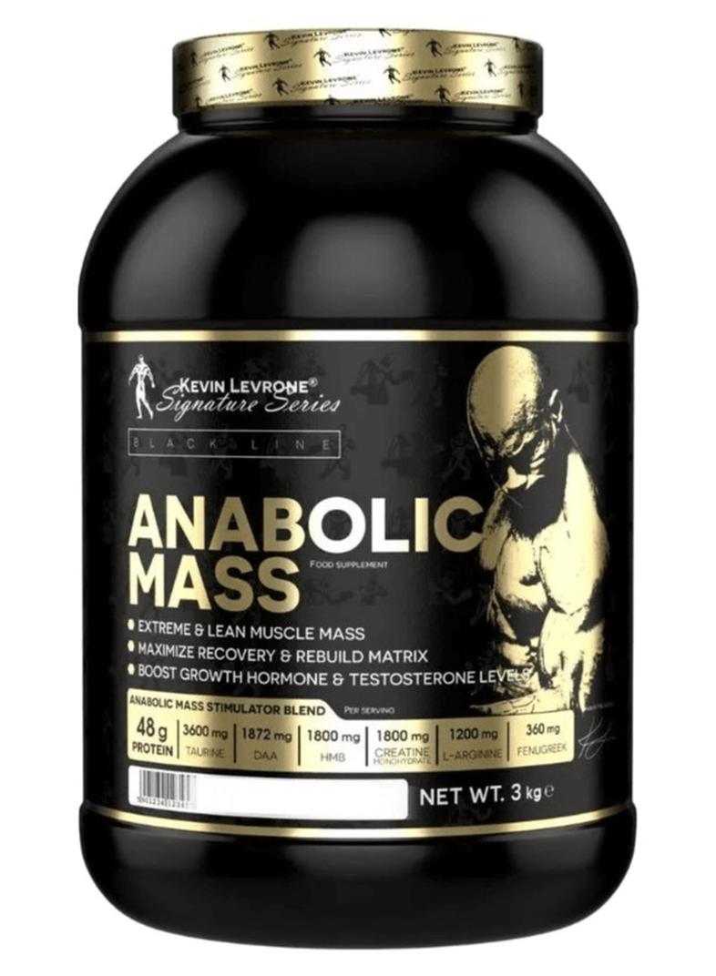 Anabolic Mass, Pro Muscle Building Weight Gainer, Strawberry Flavour, 3kg