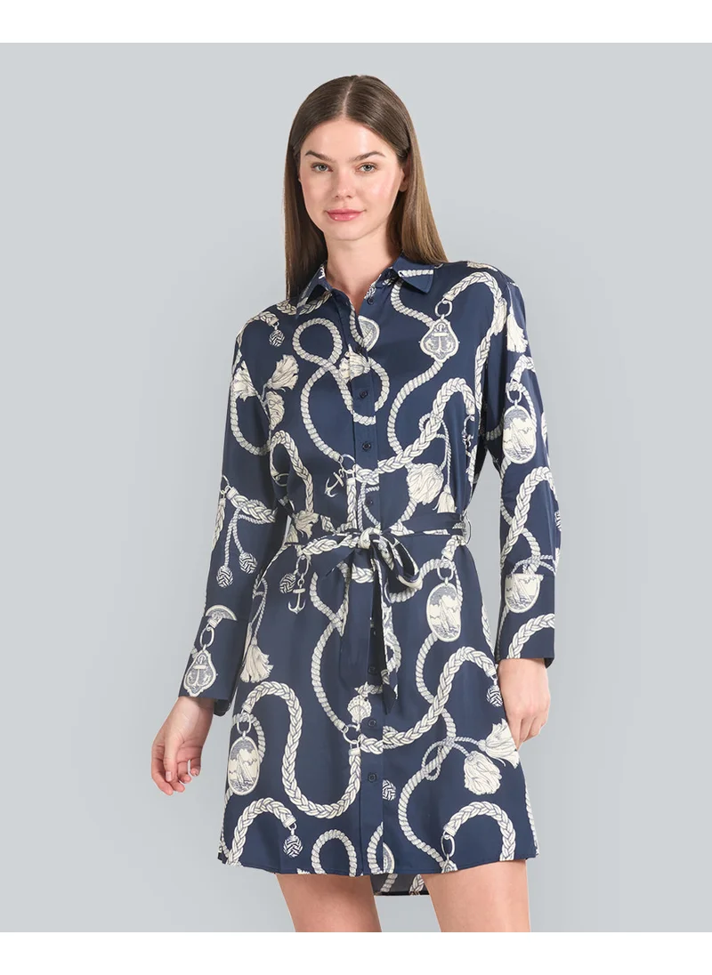 غانت Sailing Print Shirt Dress