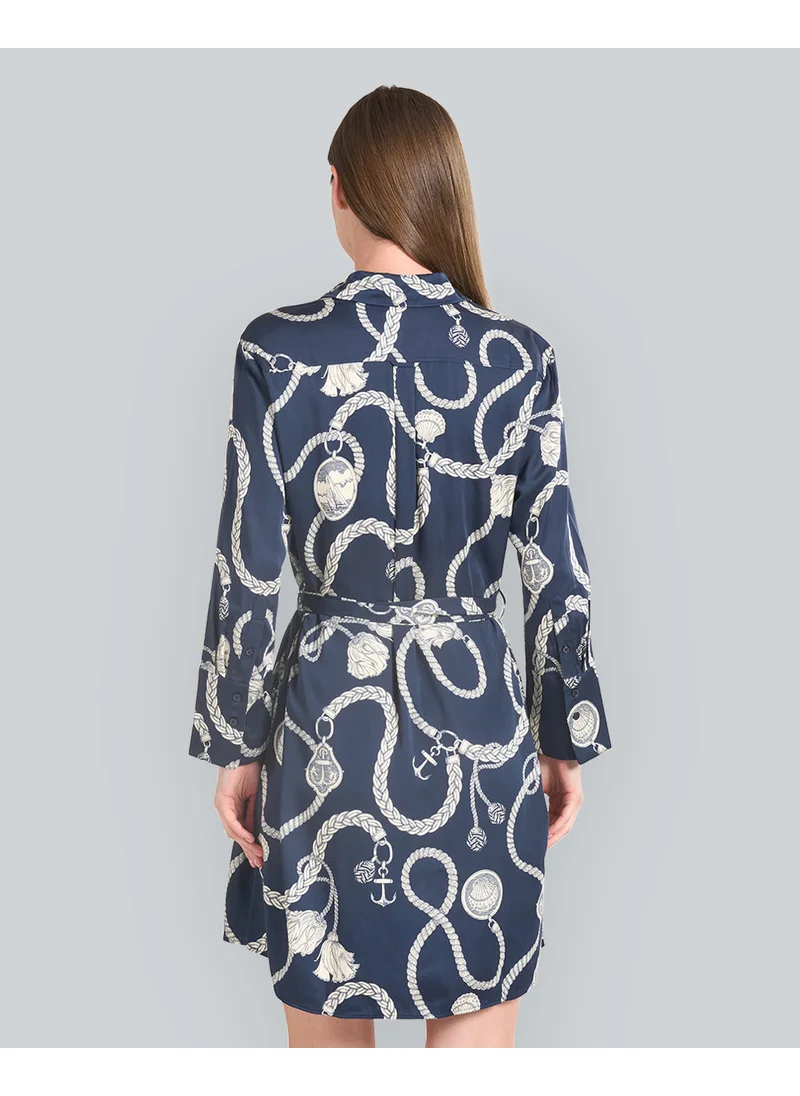 غانت Sailing Print Shirt Dress