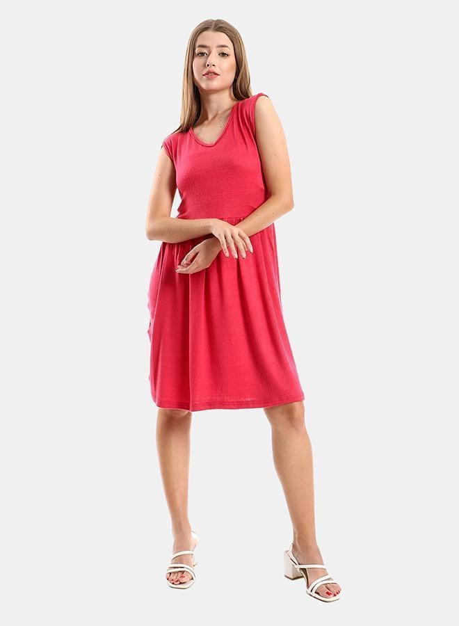 kady Jamila Women Solid Sleeves Tiered Sleepshirt fushia ,fushia-XXL - Image 1
