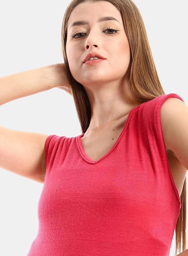 kady Jamila Women Solid Sleeves Tiered Sleepshirt fushia ,fushia-XXL - Image 4