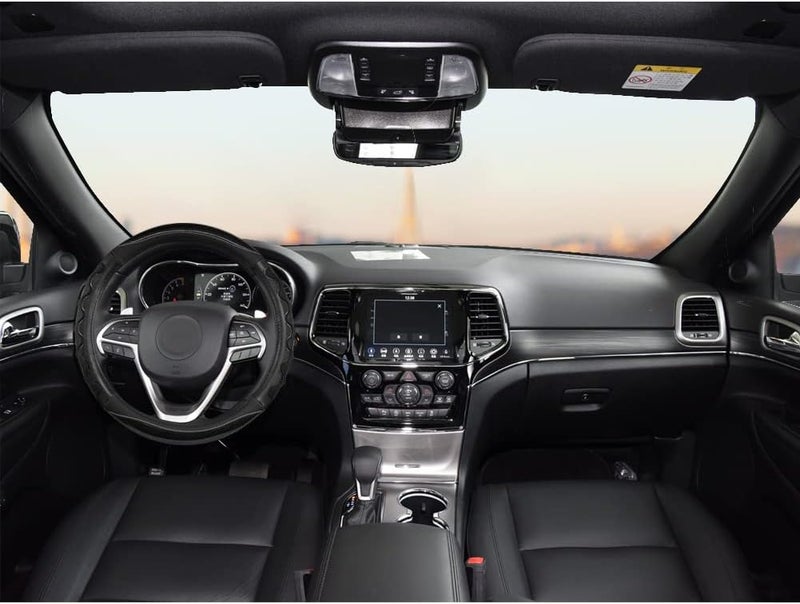 GIANT PANDA Steering Wheel Cover for Jeep Wrangler, Car Steering Wheel Cover for Jeep Grand Cherokee and Cherokee - Black - Image 4
