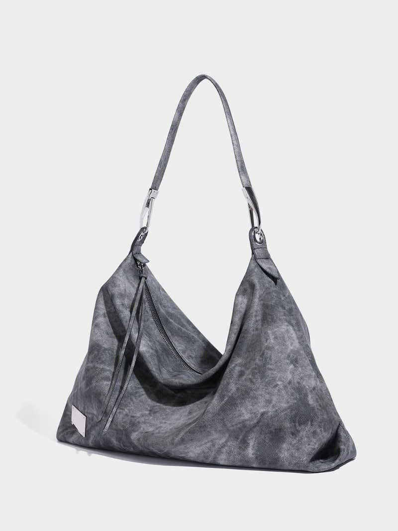 Large-Capacity Versatile Commuter Shoulder Bag In A Dune Wasteland Style With Tie-Dye Design, Suitable For Underarm Carry, Can Be Used As A Crossbody Commuter Bag - Image 2