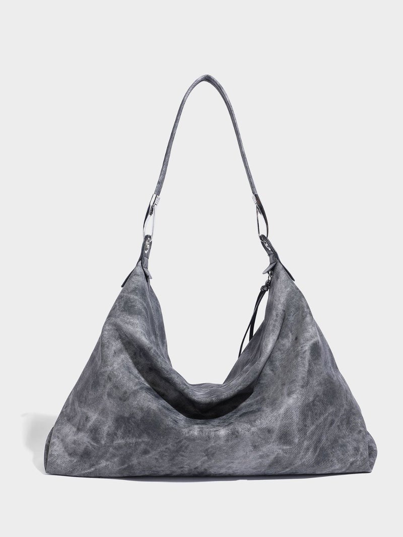 Large-Capacity Versatile Commuter Shoulder Bag In A Dune Wasteland Style With Tie-Dye Design, Suitable For Underarm Carry, Can Be Used As A Crossbody Commuter Bag - Image 5
