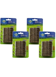 PetSafe PetSafe (4 Pack) Busy Buddy Refill Ring Dog Treats for Select Busy Buddy Dog Toys, Peanut Butter Flavored Natural Rawhide, Size C 