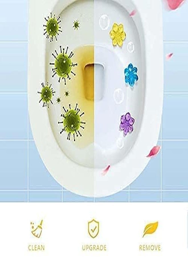 SKDBPM Toilet Freshener and Cleaner Flower Gel remove bad smell Toilet Cleaning Gel 1 pcs - Image 3