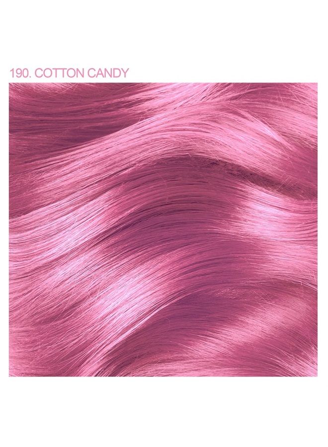 Adore Semi Permanent Hair Color - Vegan and Cruelty-Free Hair Dye - 4 Fl Oz - 190 Cotton Candy (Pack of 3)