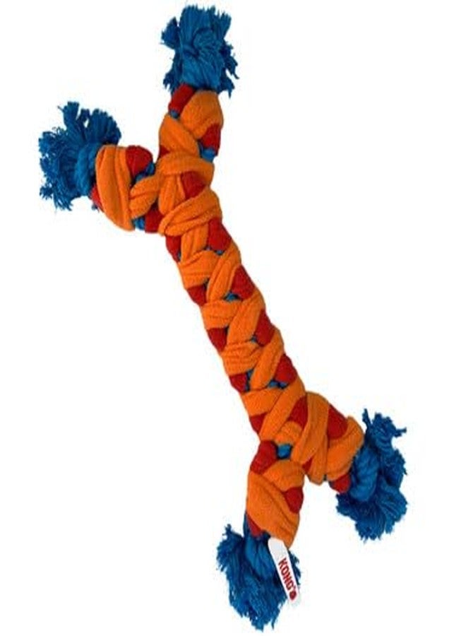 كونج لعبة شد الحبل من كونغ للكلاب - لعبة متينة من الصوف المنسوج للرج والجلب والشد (عظمة) - Image 2