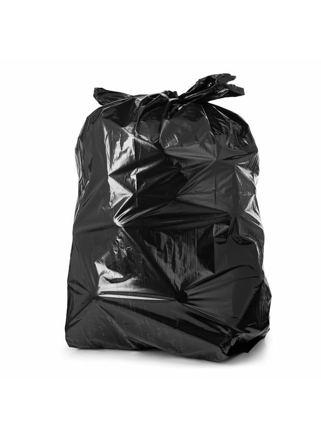 tasker 95-100 Gallon Large Black Trash Bags, 25/Case, 61"W x 68"H, - Image 4