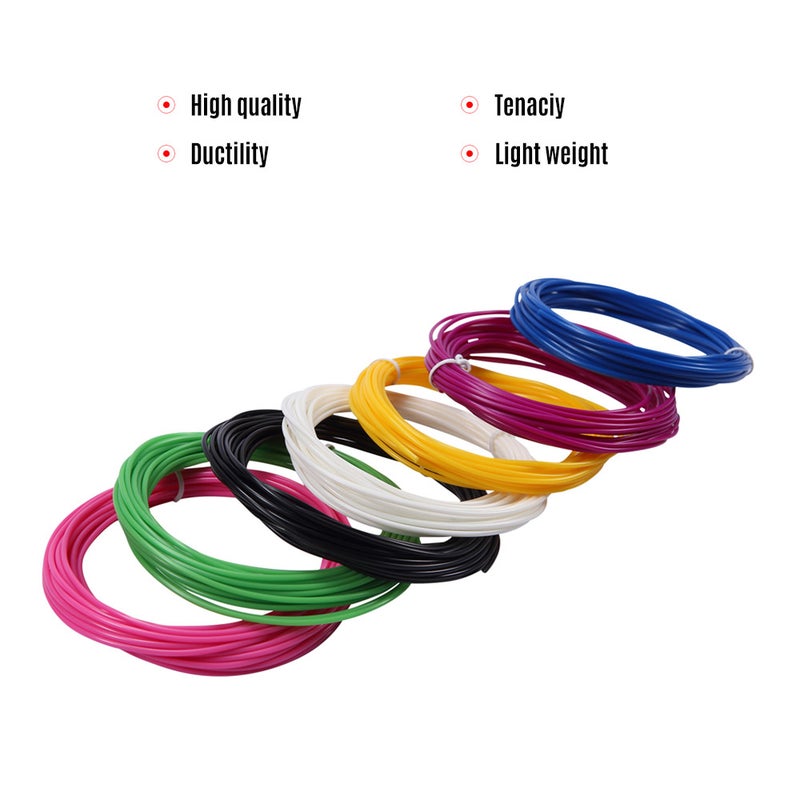 ألياف PLA عالية الدقة من IDRAWING بقطر 1.75 مم - ملاحق ألياف قلم الطباعة ثلاثية الأبعاد بـ 20 لونًا (إجمالي 328 قدمًا) - Image 5