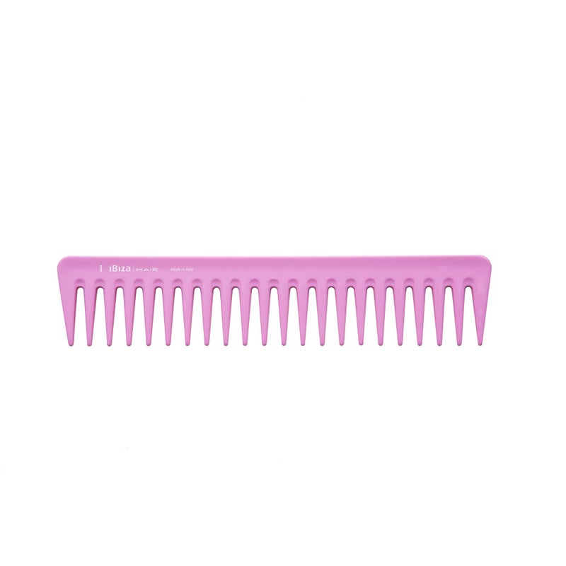 Ibiza Hair Detangling Comb | Large Wide Tooth Detangler Comb | Rose Scented | Ideal for Straight or Curly Hair | Wet or Dry | Professional-Grade Styling Comb for Men and Women - Image 1
