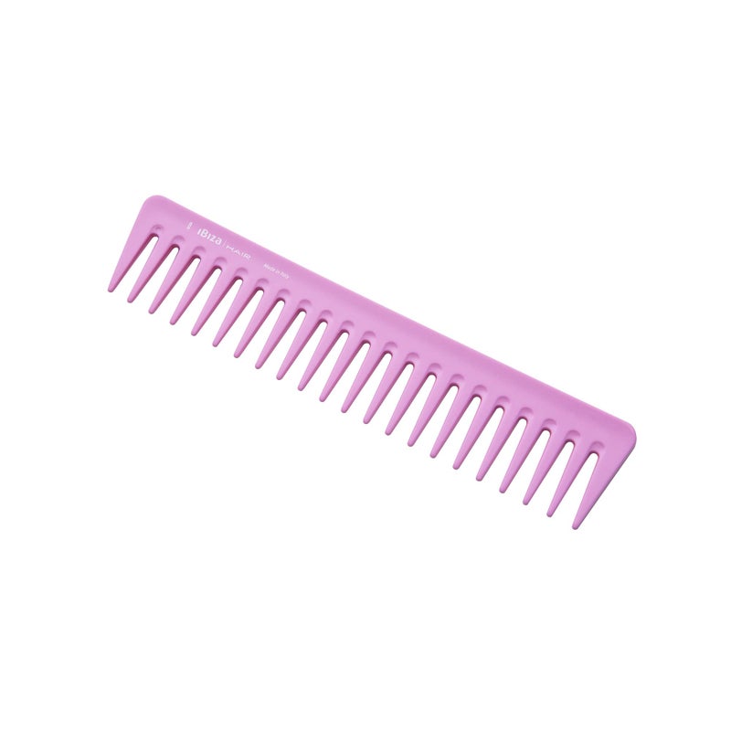 Ibiza Hair Detangling Comb | Large Wide Tooth Detangler Comb | Rose Scented | Ideal for Straight or Curly Hair | Wet or Dry | Professional-Grade Styling Comb for Men and Women - Image 2