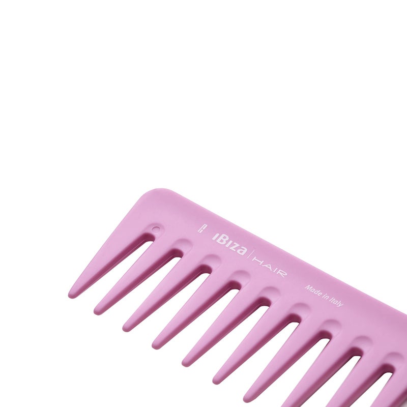 Ibiza Hair Detangling Comb | Large Wide Tooth Detangler Comb | Rose Scented | Ideal for Straight or Curly Hair | Wet or Dry | Professional-Grade Styling Comb for Men and Women - Image 3
