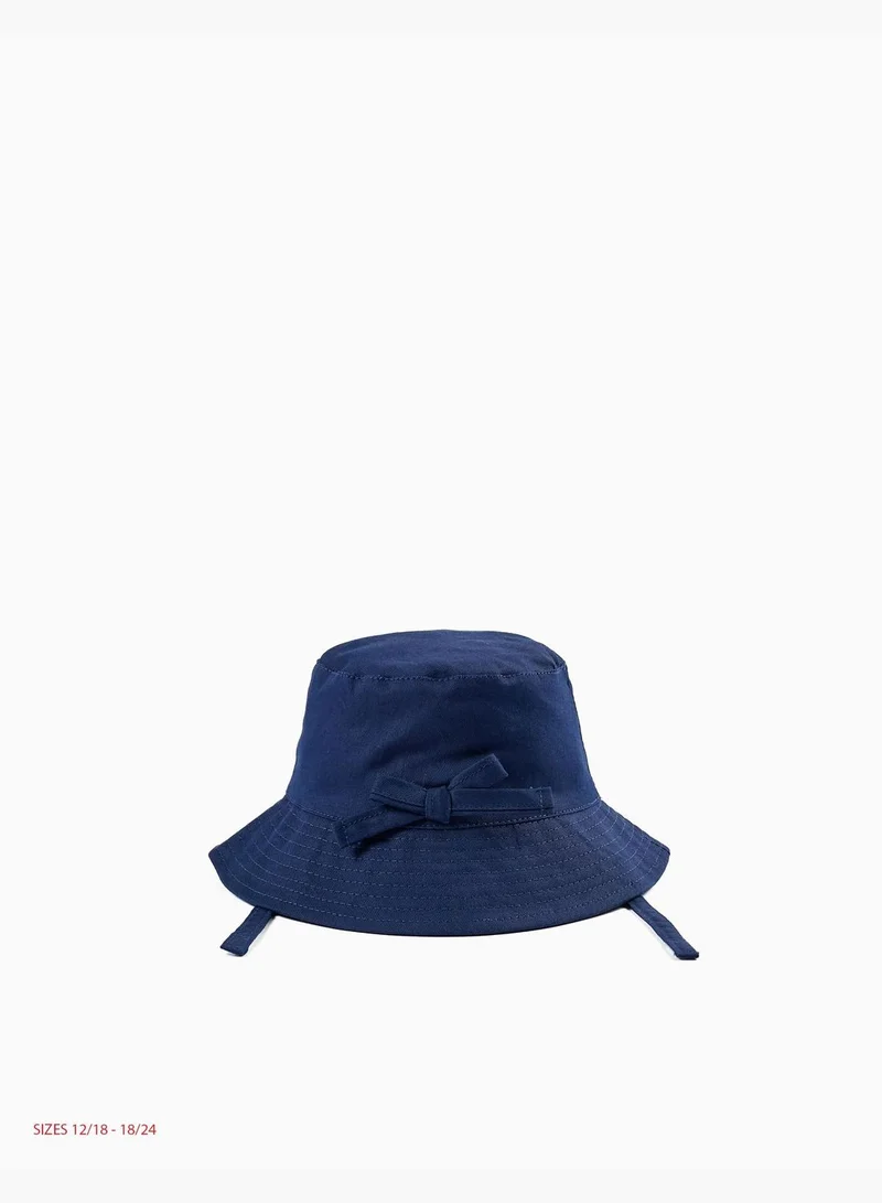 زيبي Zippy Twill Hat with Decorative Bow for Girls