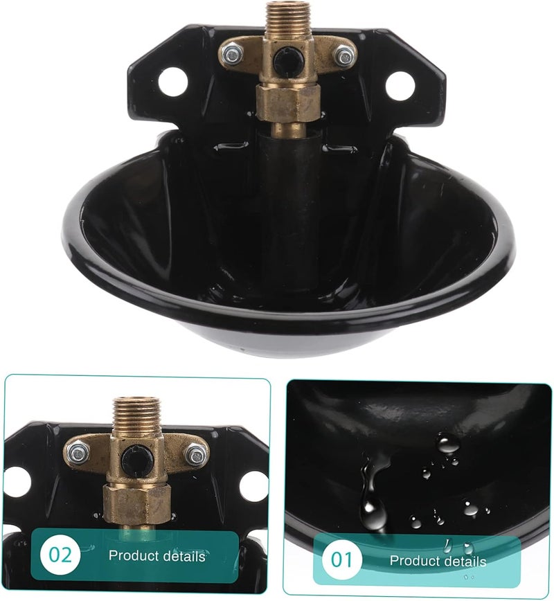 Automatic Drinking Water Bowl for Sheep and Livestock Iron Plate and Copper Valve Feeder for Farms and Outdoor Use - Image 4