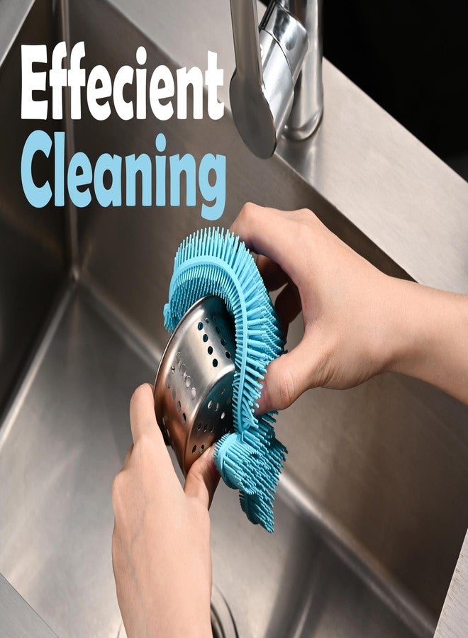 Fox Run Silicone Whale Dish Scrubber, 6" Multipurpose Kitchen Cleaning Brush - Image 2